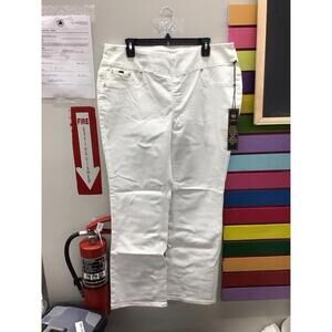 Diane Gilman white flare jeans size XL new from HSN